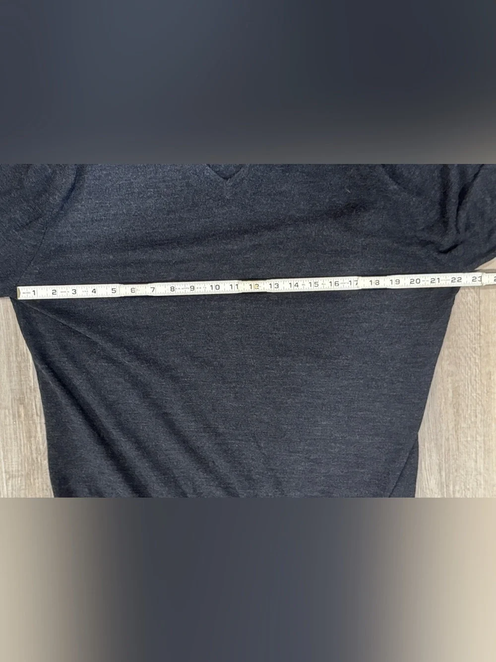 Express Men's V-Neck Merino Wool Sweater in Charcoal Black